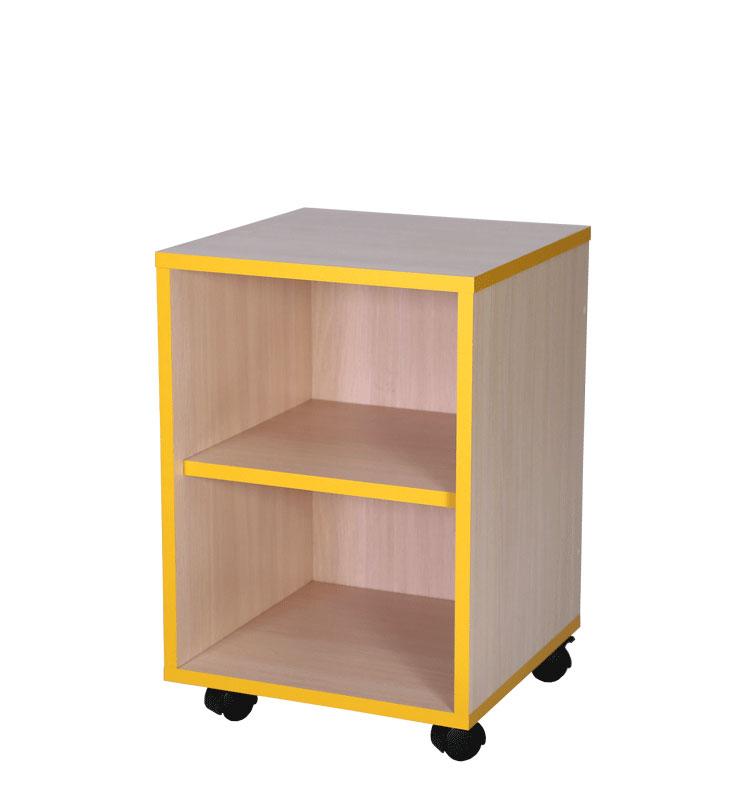 Тумба учителя відкрита, мобільна,з полицею,(ТОВ ‘’АЛМАНТ’’), 400х400х590 мм.